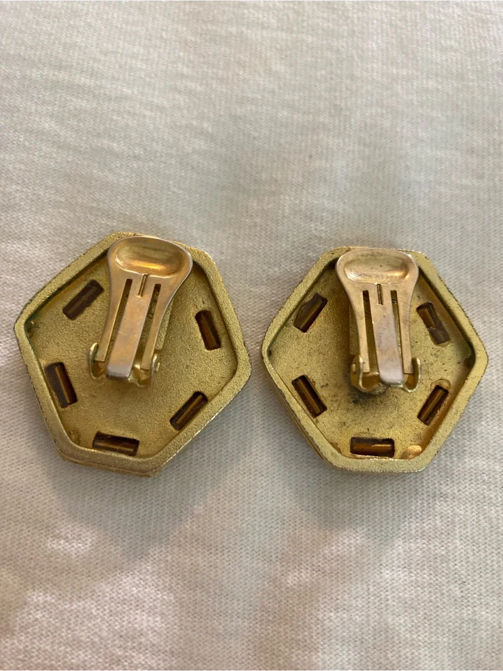Gianni de Liguoro Signed Italian Designer Vintage Runway Clip on Earrings
